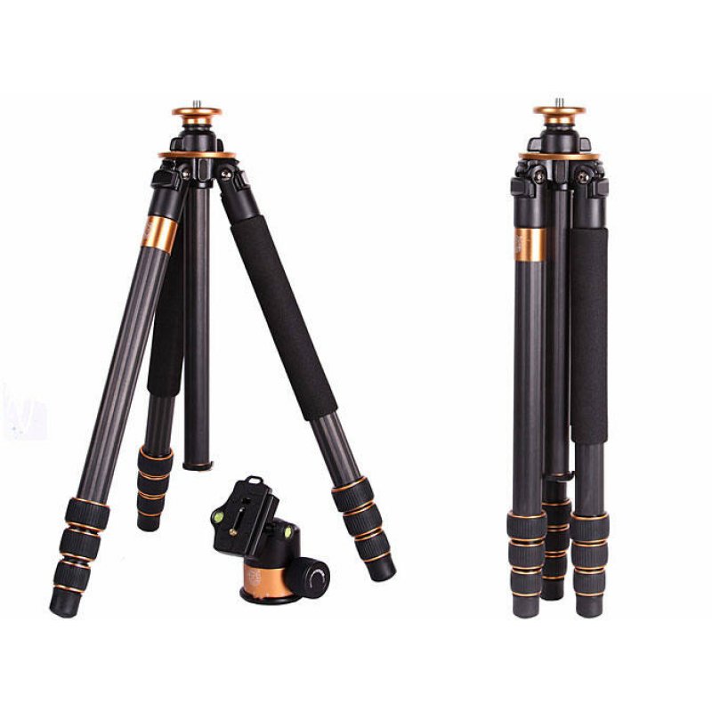 QZSD Q1000C Professional Heavy Duty Carbon Fiber Tripod 1.65m 15kg - 4